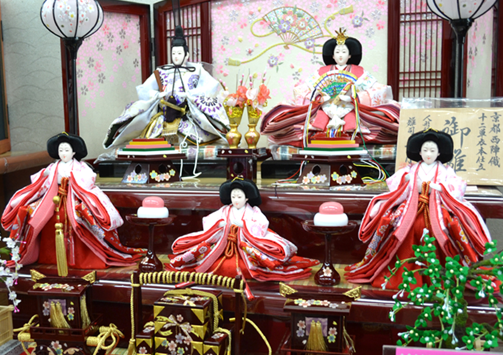 五人飾り｜千葉県雛人形販売（七段飾り/五人飾り/親王飾り/木目込雛人形/市松人形/吊るし飾り）｜野田市上原人形｜埼玉県雛人形販売